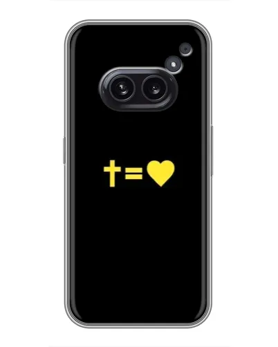 Чехол для Nothing Phone 2a с картинкой «Сердце и Крест» Чехол для Nothing Phone 2a с картинкой «Сердце и Крест»