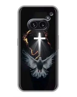 Чехол для Nothing Phone 2a с картинкой «Голубь и Свет»