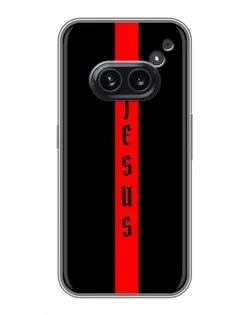 Чехол для Nothing Phone 2a с картинкой «Красная линия веры»