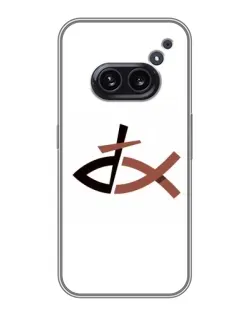 Чехол для Nothing Phone 2a с картинкой «Рыба и крест»