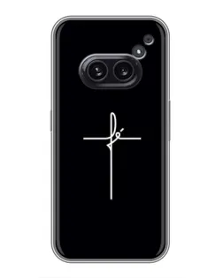 Чехол для Nothing Phone 2a с картинкой «Тонкий крест»