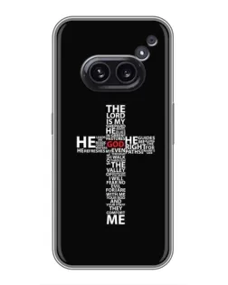 Чехол для Nothing Phone 2a с картинкой «Текстовый крест»