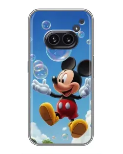 Чохол для Nothing Phone 2a з картинкою «Mickey та мильні бульбашки»