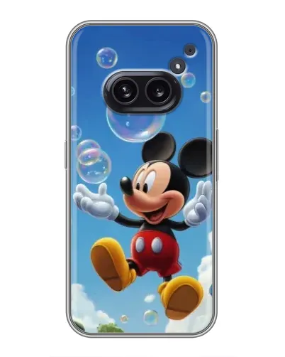 Чохол для Nothing Phone 2a з картинкою «Mickey та мильні бульбашки»