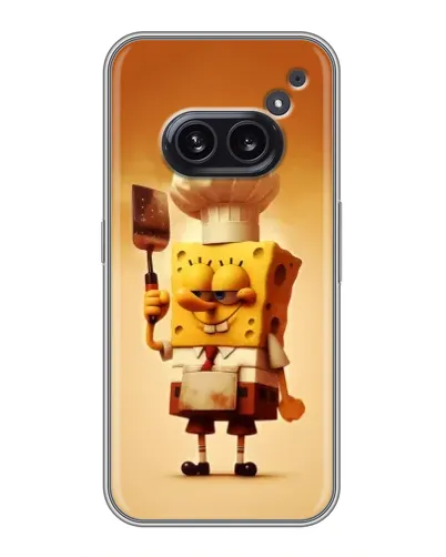Чехол для Nothing Phone 2a с картинкой «Губка Боб повар»