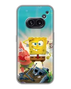 Чехол для Nothing Phone 2a с картинкой «Спанч Боб победитель»