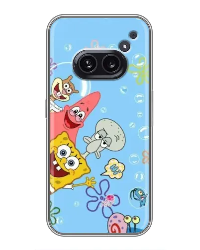 Чехол для Nothing Phone 2a с картинкой «Веселые пузырьки»