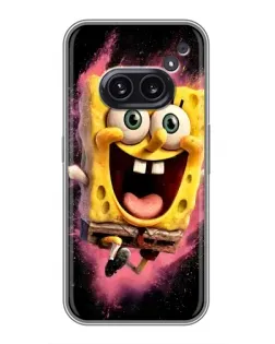 Чехол для Nothing Phone 2a с картинкой «Взрывной Спанч Боб»