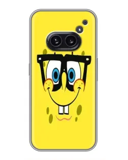 Чехол для Nothing Phone 2a с картинкой «Минималистичный Спанч Боб» Чехол для Nothing Phone 2a с картинкой «Минималистичный Спанч Боб»