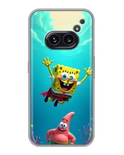 Чехол для Nothing Phone 2a с картинкой «Спанч Боб под водой» Чехол для Nothing Phone 2a с картинкой «Спанч Боб под водой»