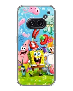 Чехол для Nothing Phone 2a с картинкой «Губка Боб и друзья» Чехол для Nothing Phone 2a с картинкой «Губка Боб и друзья»