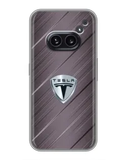 Чохол для Nothing Phone 2a з картинкою «Металева текстура Tesla»