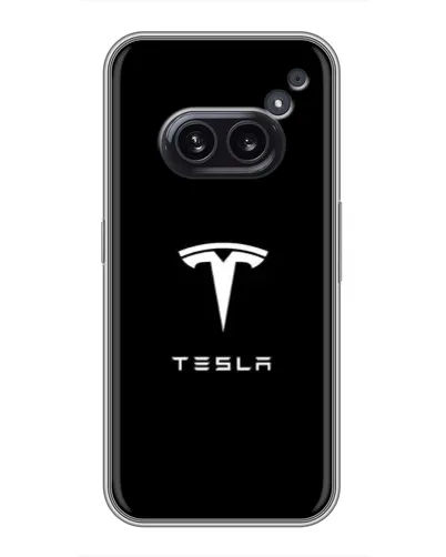 Чохол для Nothing Phone 2a з картинкою «Tesla White Logo»