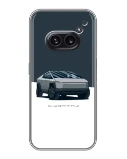 Чохол для Nothing Phone 2a з картинкою «Сріблястий Cybertruck Tesla»