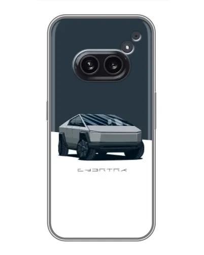 Чохол для Nothing Phone 2a з картинкою «Сріблястий Cybertruck Tesla»