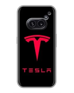 Чохол для Nothing Phone 2a з картинкою «Tesla Red Logo»