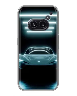 Чохол для Nothing Phone 2a з картинкою «Tesla в неоні»