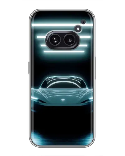 Чохол для Nothing Phone 2a з картинкою «Tesla в неоні»