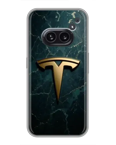Чохол для Nothing Phone 2a з картинкою «Мармурова Tesla Gold»
