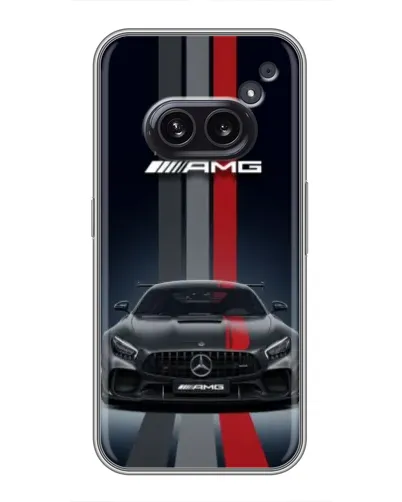Чохол для Nothing Phone 2a з картинкою «Mercedes — білий карбон» Чохол для Nothing Phone 2a з картинкою «Mercedes — білий карбон»