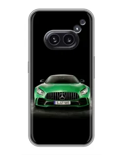 Чохол для Nothing Phone 2a з картинкою «Mercedes — неоновий лого»
