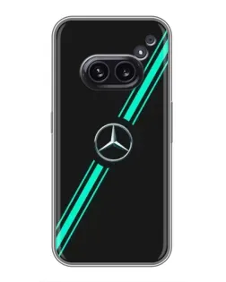 Чехол для Nothing Phone 2a с картинкой «Спортивные линии Mercedes» Чехол для Nothing Phone 2a с картинкой «Спортивные линии Mercedes»