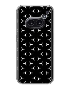 Чехол для Nothing Phone 2a с картинкой «Mercedes паттерн звезд» Чехол для Nothing Phone 2a с картинкой «Mercedes паттерн звезд»