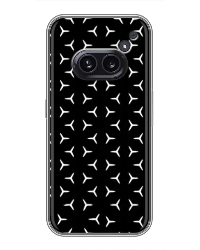 Чехол для Nothing Phone 2a с картинкой «Mercedes паттерн звезд» Чехол для Nothing Phone 2a с картинкой «Mercedes паттерн звезд»