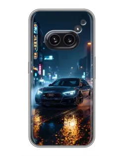Чохол для Nothing Phone 2a з картинкою «Нічне місто та Audi»