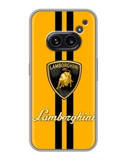 Чохол для Nothing Phone 2a з картинкою «Lamborghini Stripe жовтий»