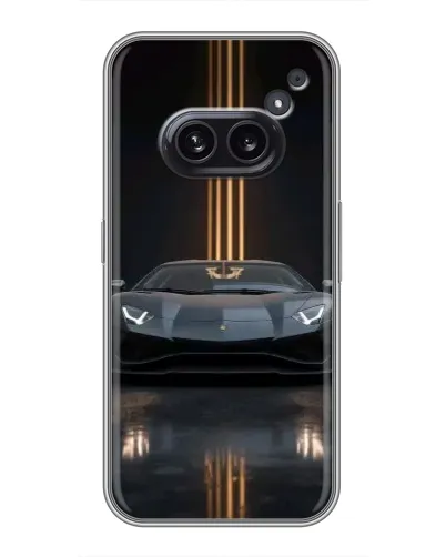 Чехол для Nothing Phone 2a с картинкой «Lamborghini золотые линии» Чехол для Nothing Phone 2a с картинкой «Lamborghini золотые линии»
