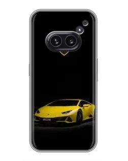 Чохол для Nothing Phone 2a з картинкою «Lamborghini жовтий акцент»
