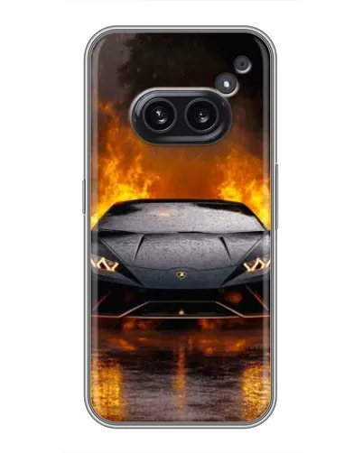 Чехол для Nothing Phone 2a с картинкой «Lamborghini в огне» Чехол для Nothing Phone 2a с картинкой «Lamborghini в огне»