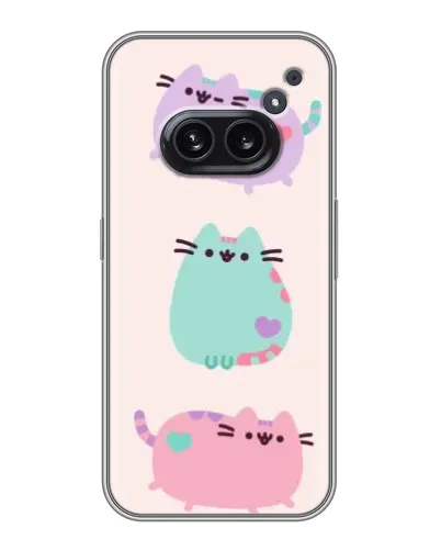 Чохол для Nothing Phone 2a з картинкою «Pusheen тріо» Чохол для Nothing Phone 2a з картинкою «Pusheen тріо»