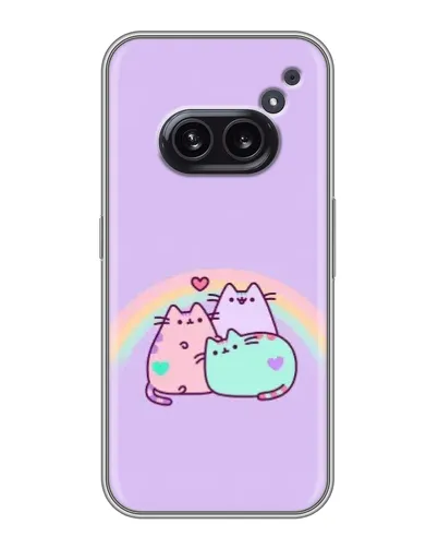 Чохол для Nothing Phone 2a з картинкою «Веселкові Пушини» Чохол для Nothing Phone 2a з картинкою «Веселкові Пушини»
