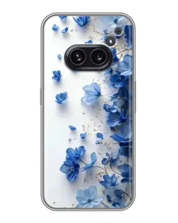 Чохол для Nothing Phone 2a з картинкою «Блакитний квітковий каскад»