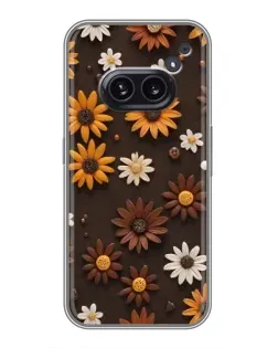 Чохол для Nothing Phone 2a з картинкою «Візерунок з маленьких соняшників»