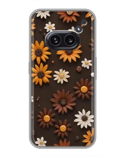 Чохол для Nothing Phone 2a з картинкою «Візерунок з маленьких соняшників»