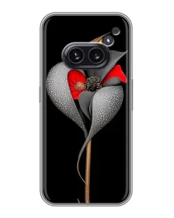 Чохол для Nothing Phone 2a з картинкою «Срібна фантазійна квітка»