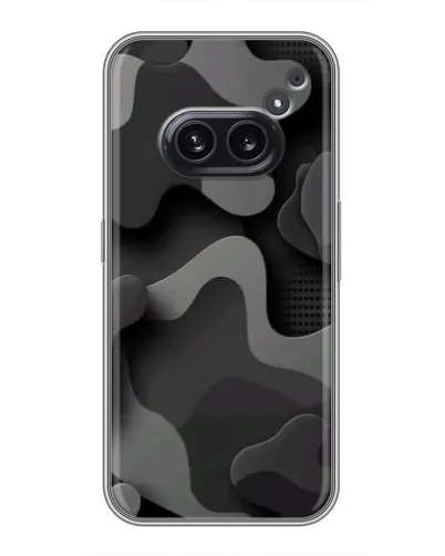 Чехол для Nothing Phone 2a с картинкой «Темный абстрактный камуфляж» Чехол для Nothing Phone 2a с картинкой «Темный абстрактный камуфляж»