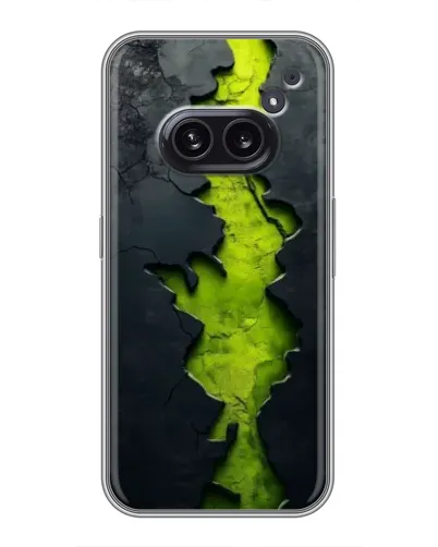 Чехол для Nothing Phone 2a с картинкой «Салатовый разлом скалы» Чехол для Nothing Phone 2a с картинкой «Салатовый разлом скалы»