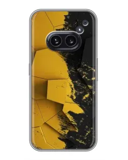 Чехол для Nothing Phone 2a с картинкой «Золотые осколки геометрии»