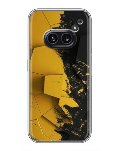 Чехол для Nothing Phone 2a с картинкой «Золотые осколки геометрии» Чехол для Nothing Phone 2a с картинкой «Золотые осколки геометрии»