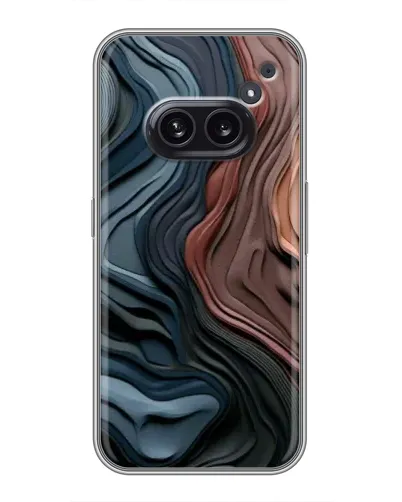 Чехол для Nothing Phone 2a с картинкой «Цветные волны каньона» Чехол для Nothing Phone 2a с картинкой «Цветные волны каньона»