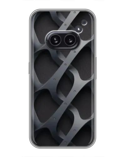 Чехол для Nothing Phone 2a с картинкой «Объемное серое плетение» Чехол для Nothing Phone 2a с картинкой «Объемное серое плетение»