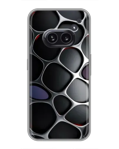 Чехол для Nothing Phone 2a с картинкой «Объемная темная решетка» Чехол для Nothing Phone 2a с картинкой «Объемная темная решетка»