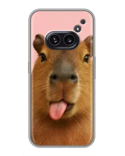 Чохол для Nothing Phone 2a з картинкою «Капібара з язиком»