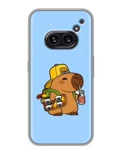 Чохол для Nothing Phone 2a з картинкою «Капібара на скейті»