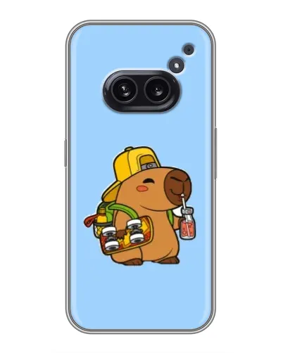 Чохол для Nothing Phone 2a з картинкою «Капібара на скейті»