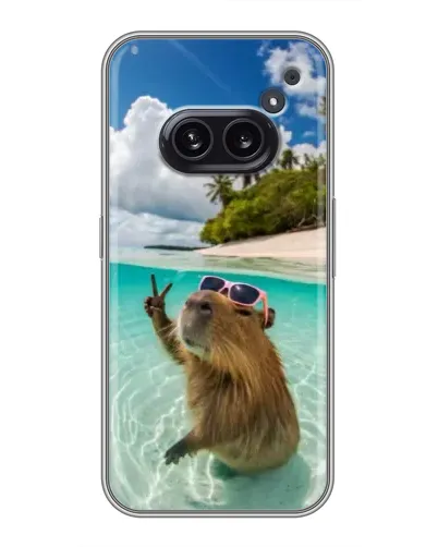 Чохол для Nothing Phone 2a з картинкою «Капібара на морі»